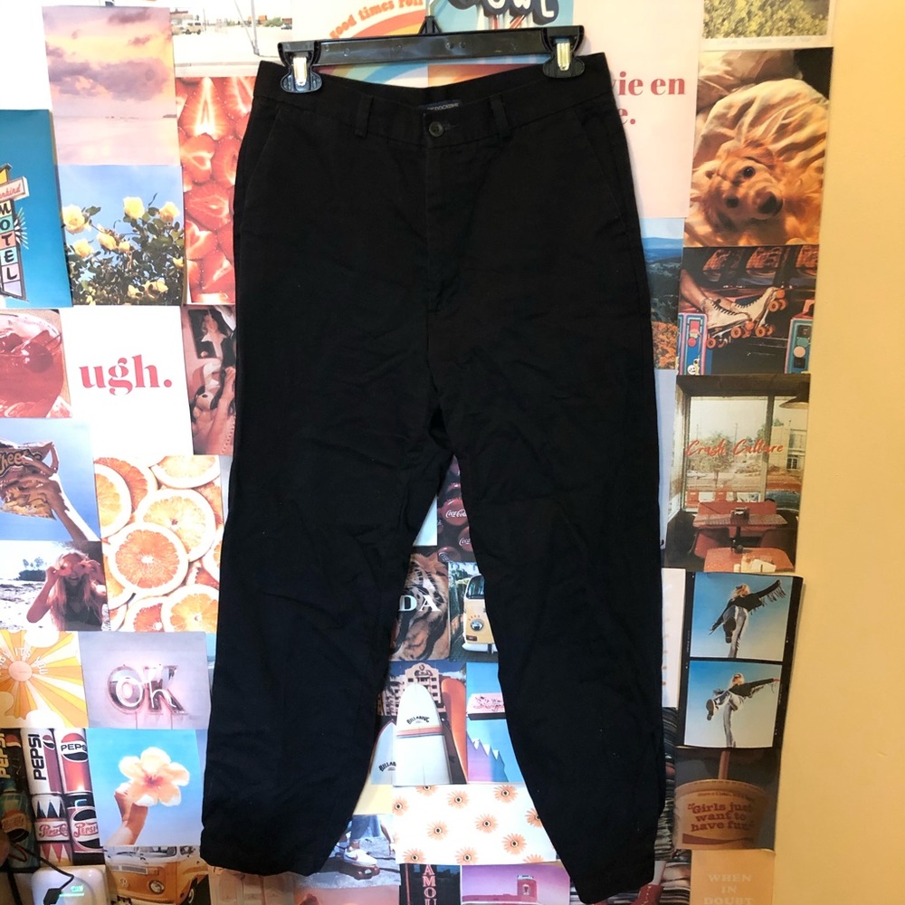 SOLD ON CURTSY VINTAGE DOCKERS BLACK PANTS